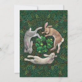 "Kaniner Frolicking." Platt kort