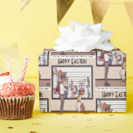 Kaniner i en radbrytning Papper Presentpapper