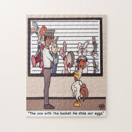 Kaniner i ett lineup Jigszle Puzzle Pussel