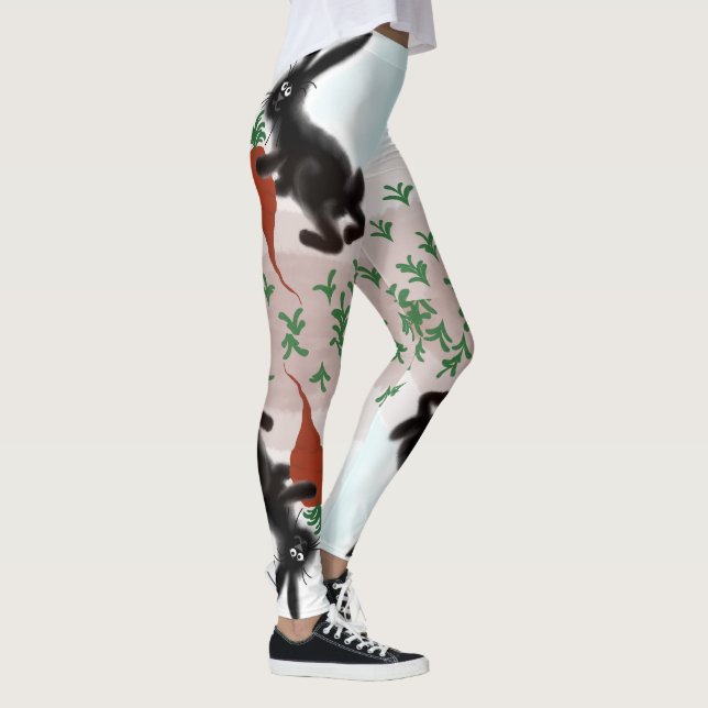Kaniner i mina trädgårdsleggings leggings (Höger)