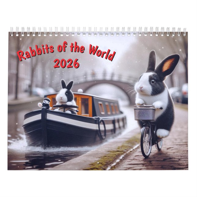 Kaniner i Världskalender Kalender (Omslag)