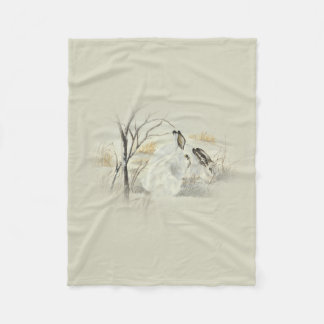 Kaniner/kaniner Fleecefilt