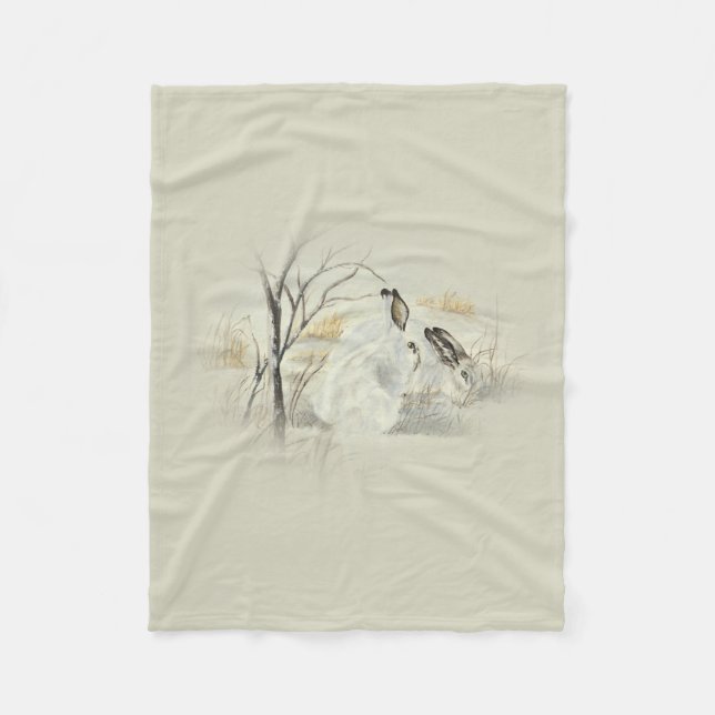 Kaniner/kaniner Fleecefilt (Framsidan)