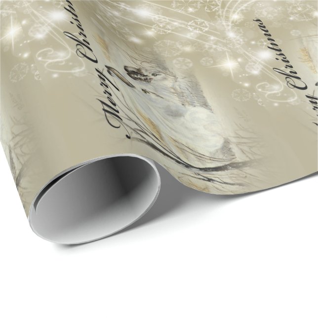 Kaniner/kaninjul som slår in papper presentpapper (Rullad Hörn)