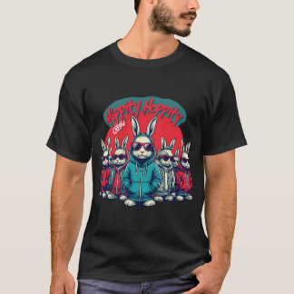 Kaniner Klädda I Streetwear T Shirt