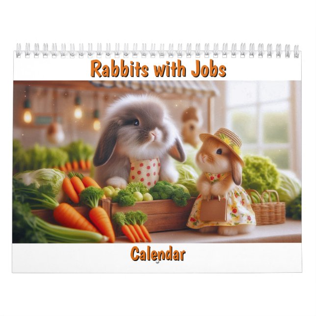 Kaniner med jobb-kalender kalender (Omslag)
