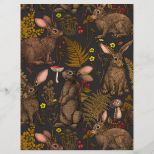 Kaniner och floror av skogsområden