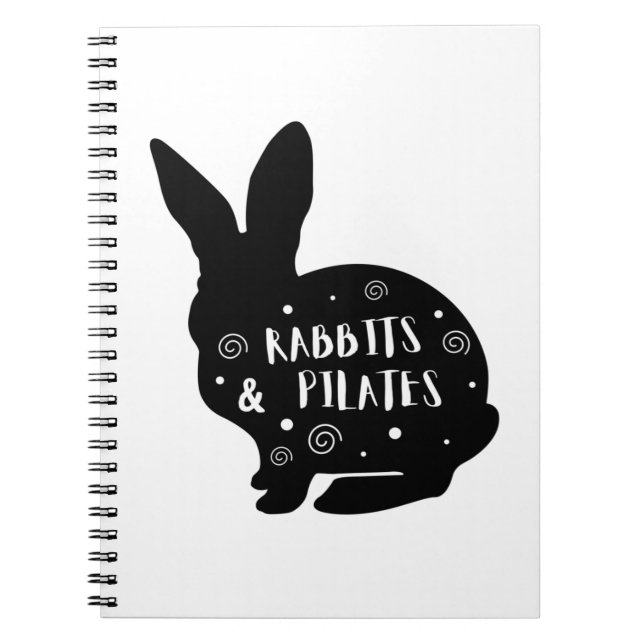 Kaniner och pilater anteckningsbok (Framsidan)