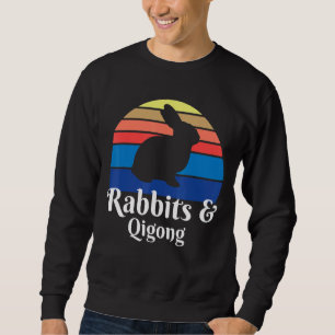 Kaniner och Qigong Lång Ärmad Tröja