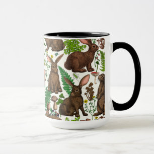Kaniner och skogsflora 4 mugg