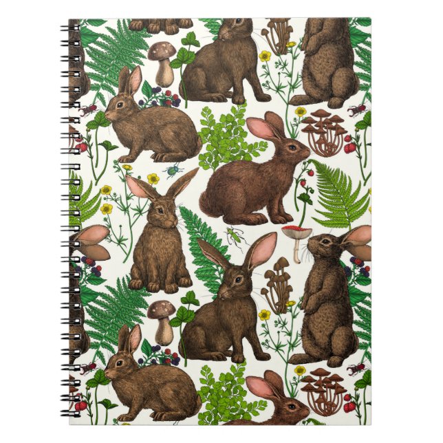 Kaniner och skogsområden flora 4 anteckningsbok (Framsidan)