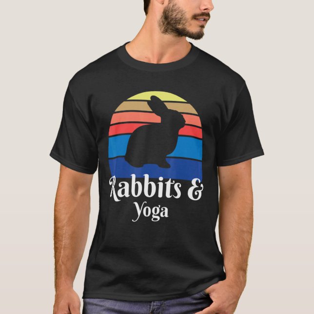 Kaniner och yoga t shirt (Framsida)