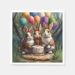 Kaniner Party Pappersservett