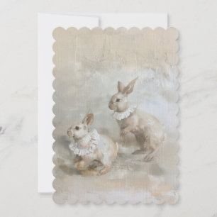 Kaniner - Platt inbjudningsstorlek: 12,7 cm x 17,8 Inbjudningar