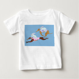 Kaniner Ridande på Greyhounds T-Shirt