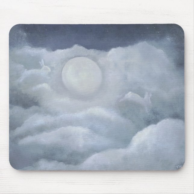 Kaniner som hoppar Mousepad Musmatta (Framsidan)