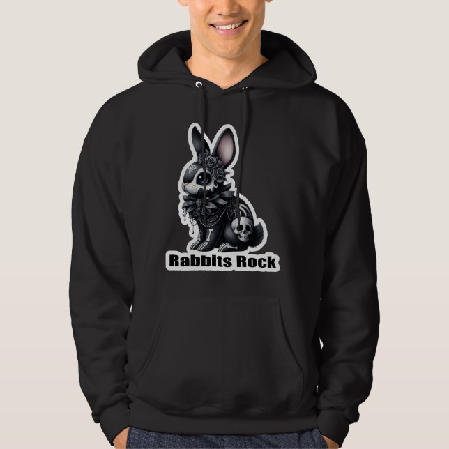 Kaniner Sten Hoodie (Framsida)