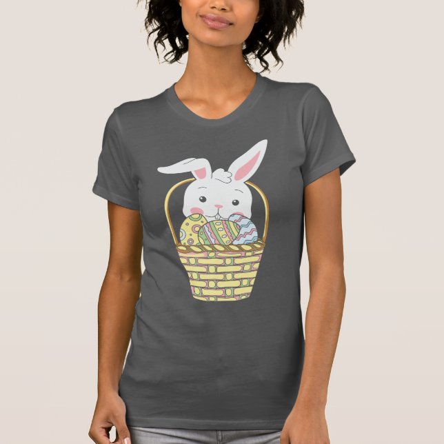 Kaniner T Shirt Design Påsk Clothing (Framsida)