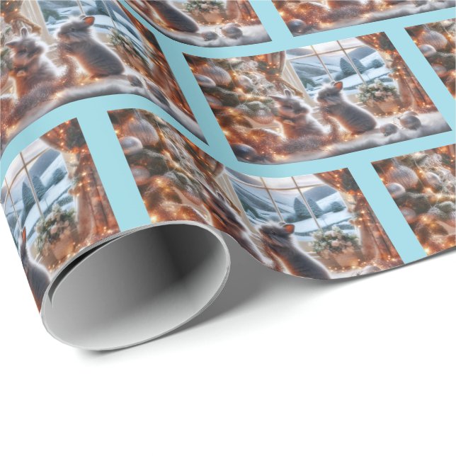 Kaniners julpapper (Rullad Hörn)