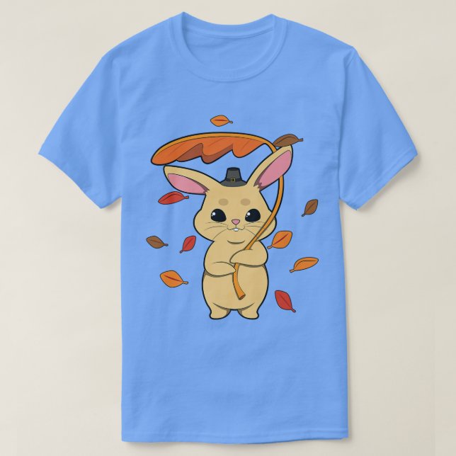 Kaninfallande Löv på hösten T Shirt (Design framsida)