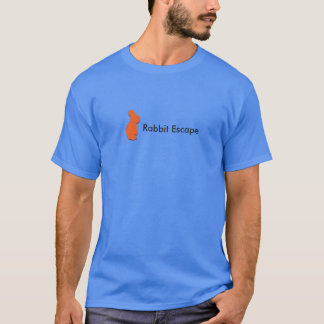 Kaninflyktlogotyp+känd t-skjorta (blått) tee