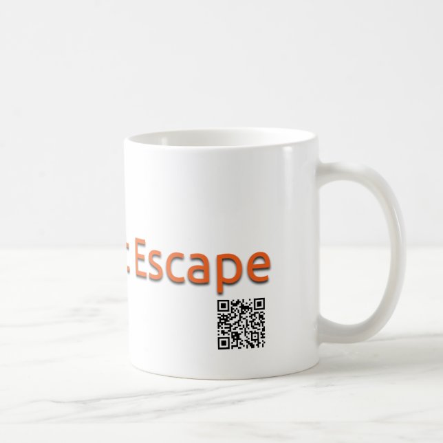 Kaninflyktmugg (vit) kaffemugg (Höger)