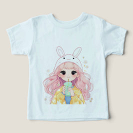 Kaninhatt Tecknad Bebis t-shirt