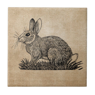 KaninkaninBurlap Kakelplatta