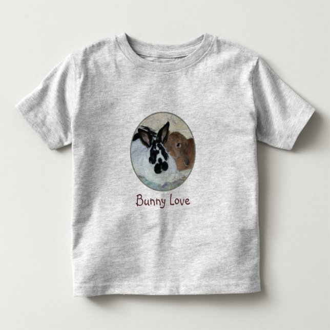 Kaninkärlekskjorta Tee Shirt (Framsida)