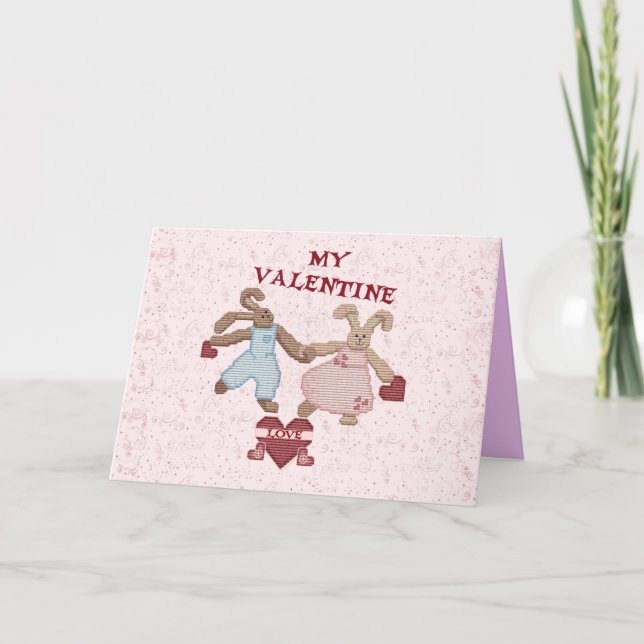 KANINKÄRLEKVALENTIN HELGKORT (Framsida)