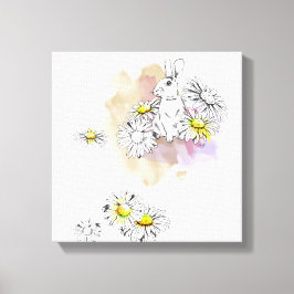 Kaninmålning Canvastryck