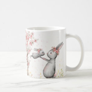 Kaninmamma Kärleksmugg Whimsical Kind Ones Stil Kaffemugg