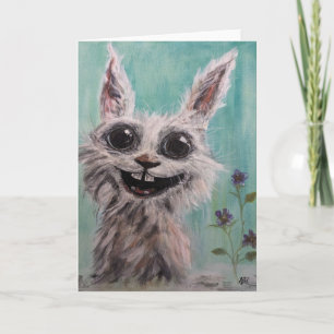 Kaninmappat gratulationskort kort