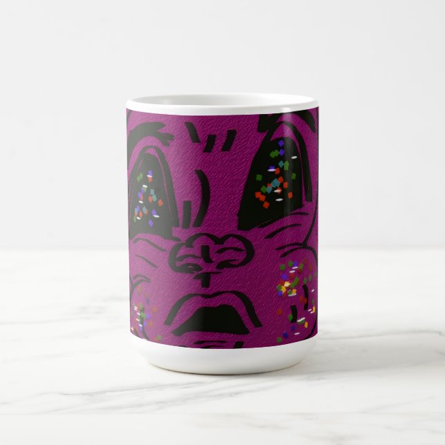 Kaninmugg med förvirrad min kaffemugg (Center)
