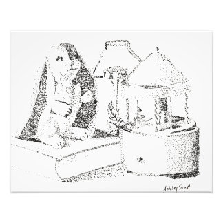 Kaninögonblick Fototryck