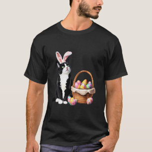 Kaninöron Katt Påskäggjakt Söt Kisse Ägare Lo T Shirt