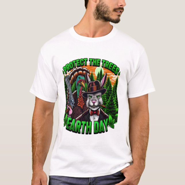 Kaninpäls: Snyggt med kanin T Shirt (Framsida)