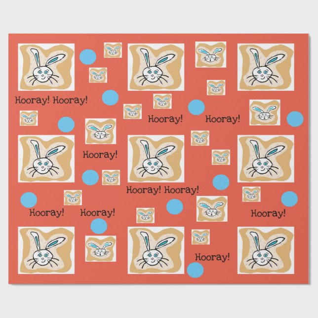 Kaninpappersinslagning Presentpapper (Platt)