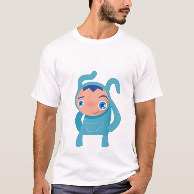 kaninpojke t shirt (Framsida)