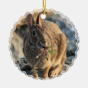 Kaninprydnad Julgransprydnad Keramik