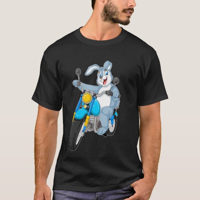 Kaninridmotorcykel T Shirt (Framsida)