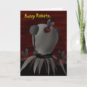 Kaninrobotar. Helgkort