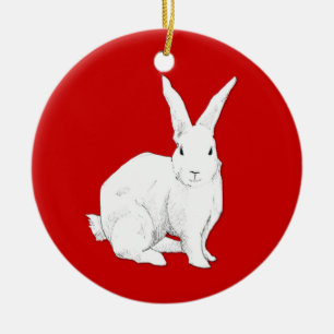 Kaninröd Ornament