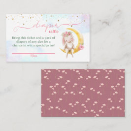 Kaninunge Baby Shower Blöja Tombola Biljetter Tilläggskort