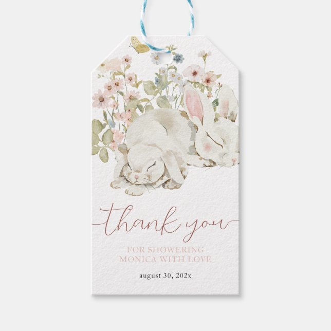 Kaninunge Det är en vildblomma för flicka Presentetikett (Framsidan)