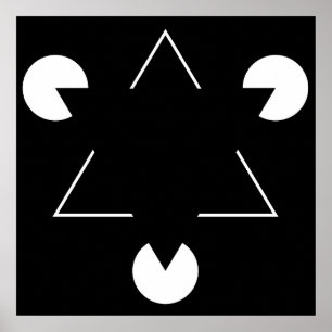 Kanizsa triangel poster