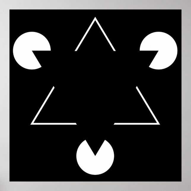 Kanizsa triangel poster (Framsidan)