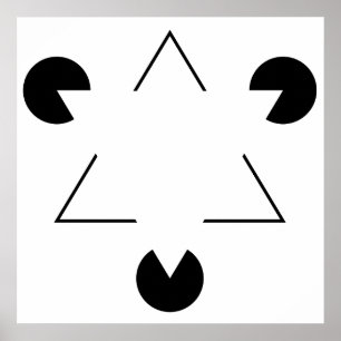 Kanizsa triangel poster