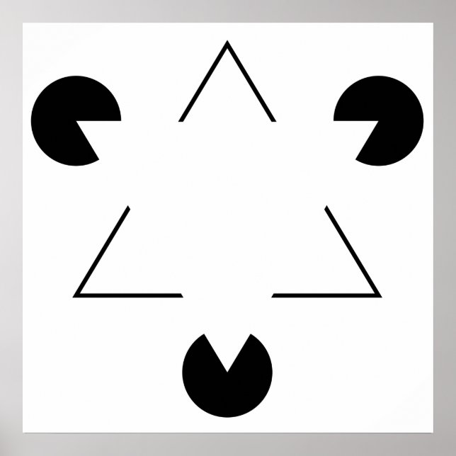 Kanizsa triangel poster (Framsidan)