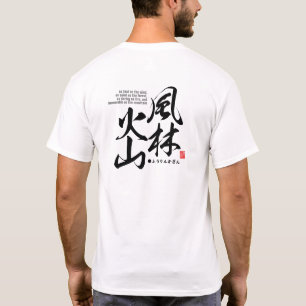 Kanji - beskriver fyra attityder i strid - t shirt